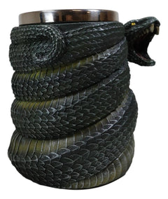 Realistic Ferocious Slithering Serpent Snake With Venomous Fangs Coffee Mug Cup-7