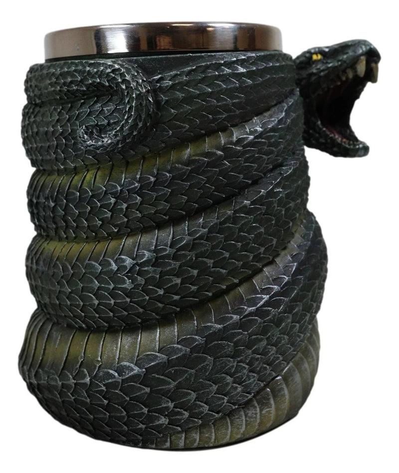 Realistic Ferocious Slithering Serpent Snake With Venomous Fangs Coffee Mug Cup-7