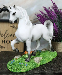 Enchanted Forest Glade Strolling Unicorn Figurine Decorative Statue 6.75"Long-1