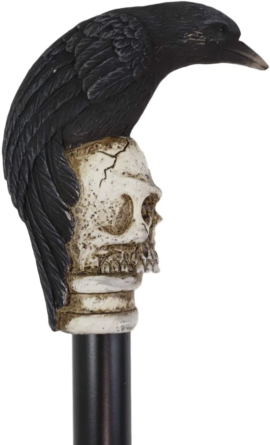 Dark Raven Crow On Skull Walking Cane Ghosts Of Silent Hill Resin Fiber Glass-7