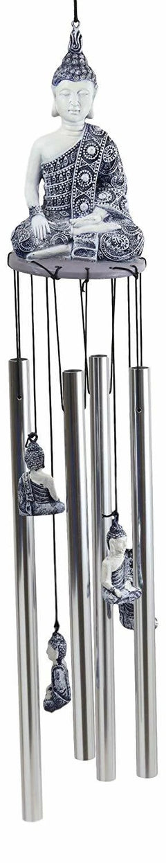 Feng Shui Buddhism Buddha Amitabha Meditating In Mudra Figurine Wind Chime Decor-3