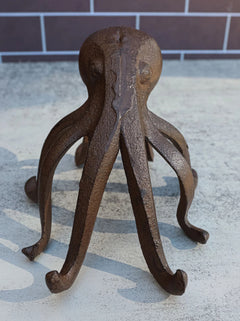 Cast Iron Nautical Giant Sea Octopus Standing Decorative Paperweight Figurine-6
