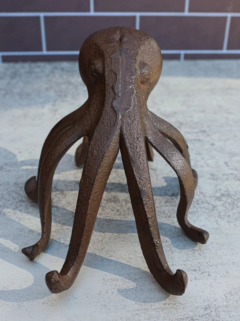 Cast Iron Nautical Giant Sea Octopus Standing Decorative Paperweight Figurine-6