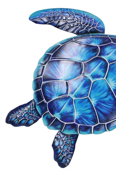 Marine Ocean Harmony Series Blue Bermuda Elegant Sea Turtle Metal Wall Decor-7