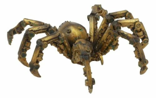 Steampunk Robotic Spider Statue Cyborg Gargantuan Arachnid Tarantula Figurine-6
