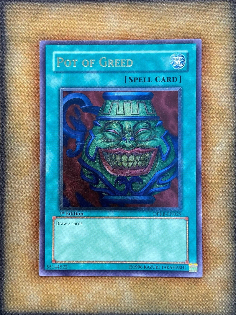 Yugioh Pot of Greed DPKB-EN029 Ultimate Rare 1st Ed VLP-1