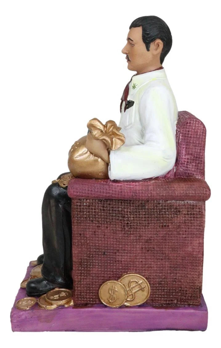 Jesus Malverde Statue Angel Of The Poor Sinaloa Figurine 6.25"Tall-7