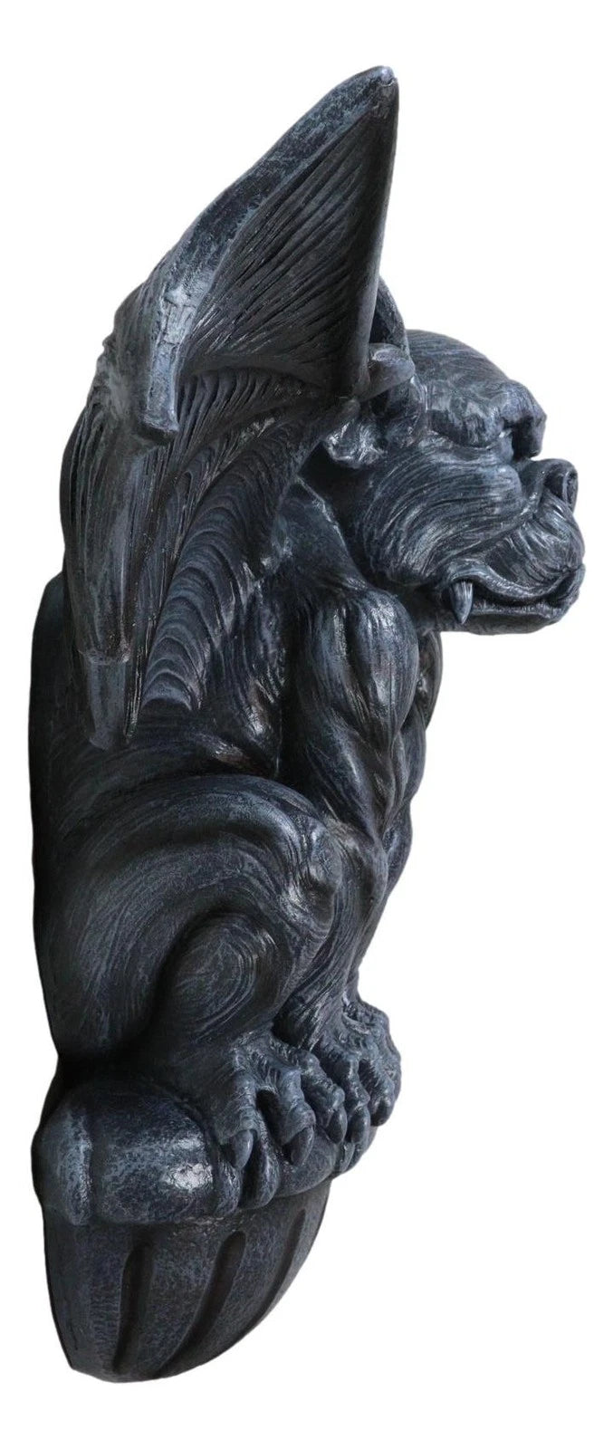 Gargoyle Wall Sculpture, 20"W Large Gothic Winged Gargoyle Hanging Decor for Indoor or Outdoor, Mantle, Garden, Patio, or Fantasy Home Display-7