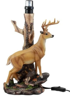 12 Point Whitetail Deer Buck Desktop Table Lamp With Shade Wild Life-6