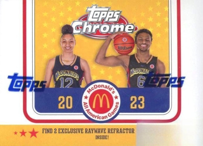 2023 Topps McDonald's All American Chrome Basketball Factory Sealed Blaster Box!