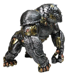 Steampunk Gearwork Cyborg Metallic Primate Silverback Gorilla Kong Figurine-7