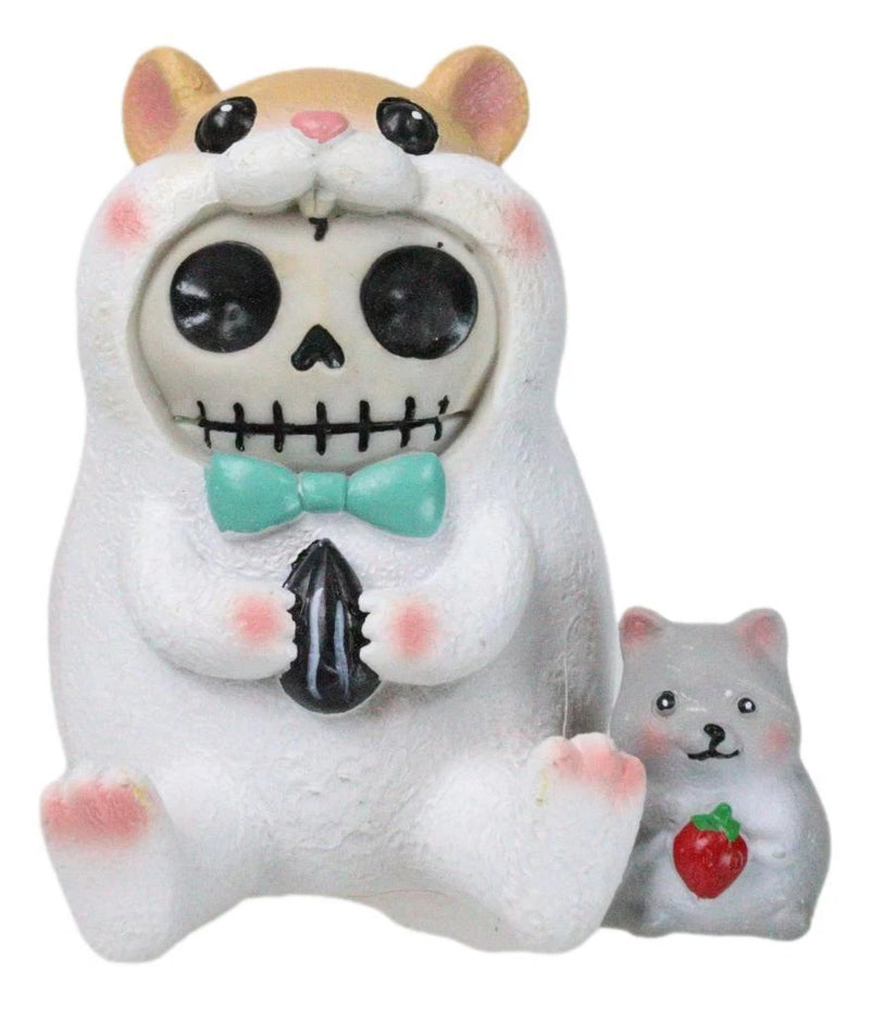 Furrybones Hammy Ribbon Hamster With Guinea Pig Skeleton Furry Bones Figurine-7