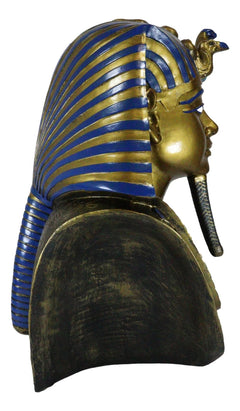 Large 18.75"H Ancient Egyptian King Tut Bust Statue Burial Mask Nemes Figurine-6
