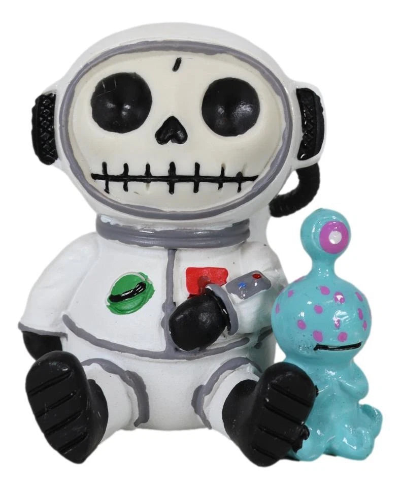 Furrybones Cosmo The Space Explorer Astronaut With ET Alien Furry Bone Figurine-7