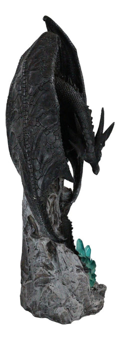 Large Euranius Drake Elder Dragon Guarding LED Light Crystal Elements Statue-4