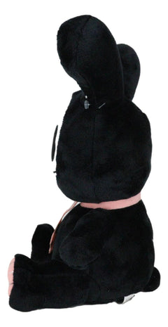 Furry Bones Skeleton Black Tuxedo Bunny With Pink Polka-dot Tie Plush Toy Doll-9