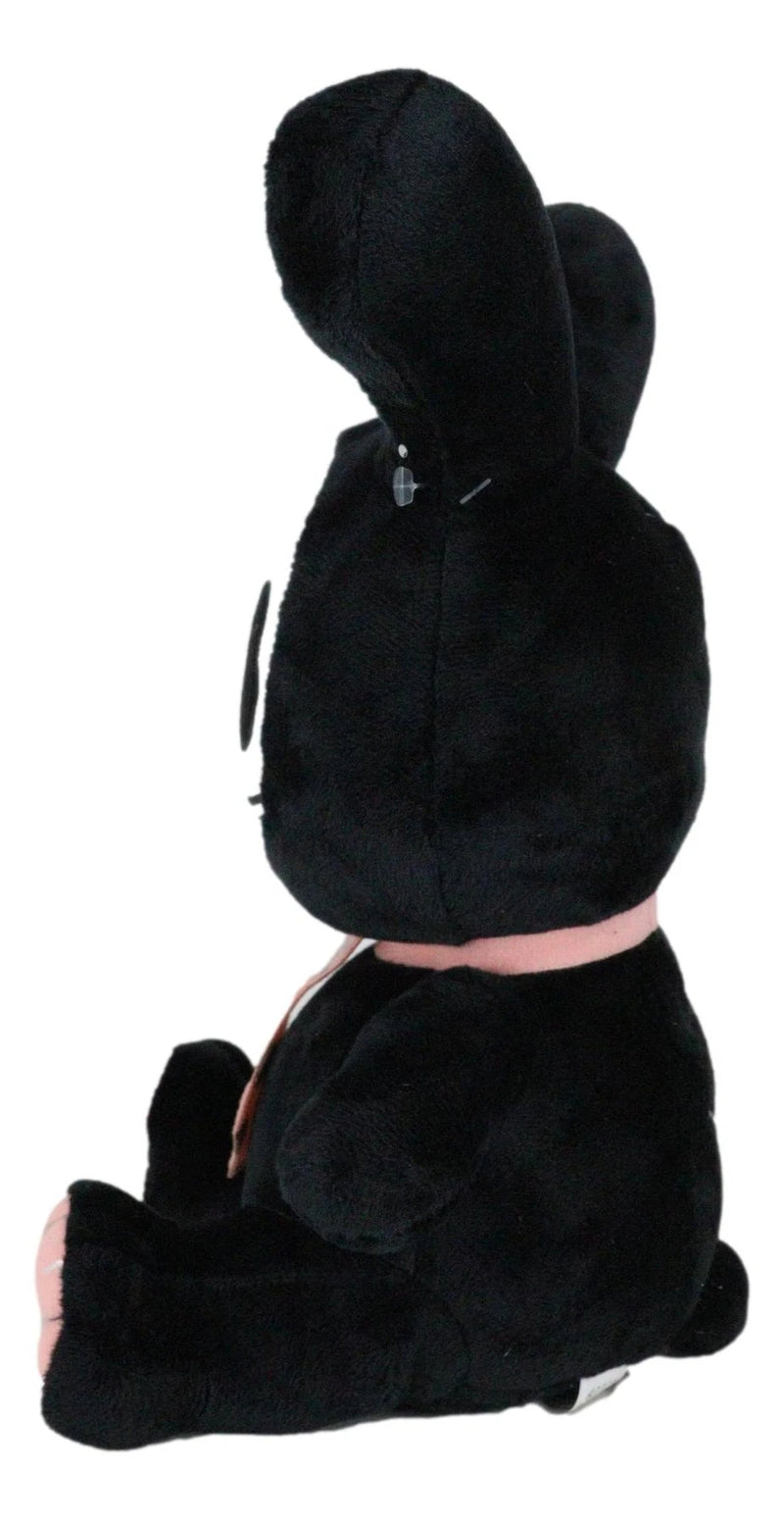 Furry Bones Skeleton Black Tuxedo Bunny With Pink Polka-dot Tie Plush Toy Doll-9