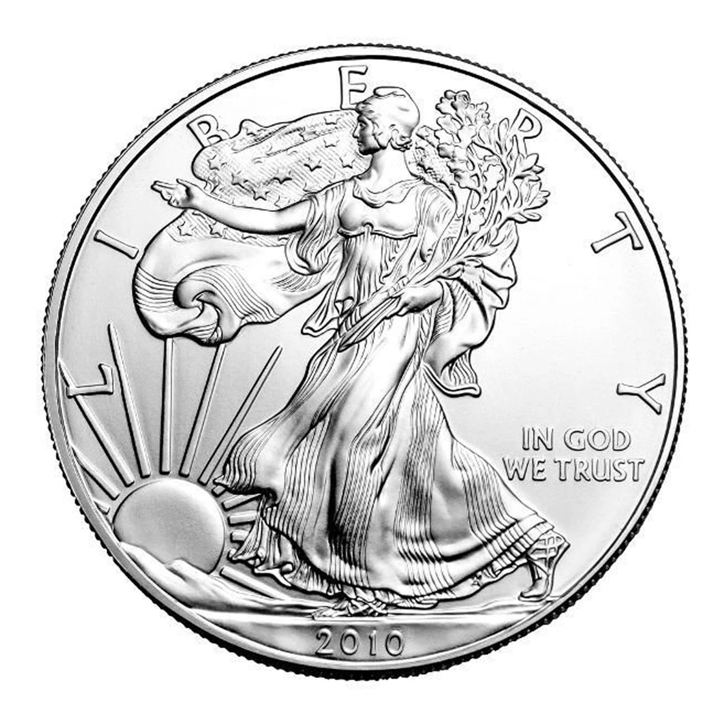 American Silver Eagle MS69 PCGS de $1 de 2010-2