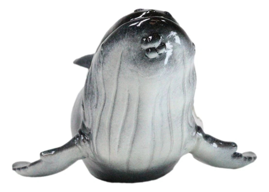 Large Nautical Ocean Marine Baleen Blue Humpback Whale Swimming Figurine 17"L-4