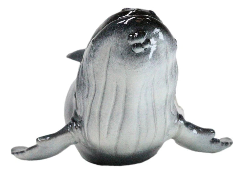 Large Nautical Ocean Marine Baleen Blue Humpback Whale Swimming Figurine 17"L-4