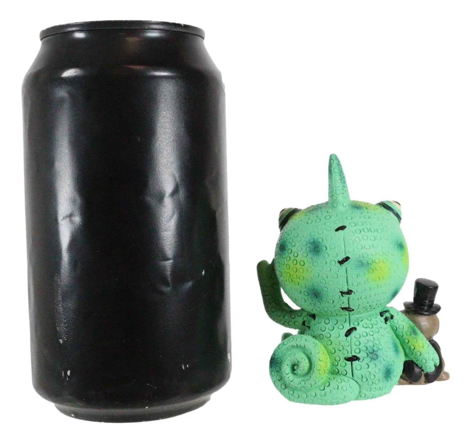 Furrybones Camo The Chameleon With Cricket Figurine 3"H Skeleton Furry Bones-7