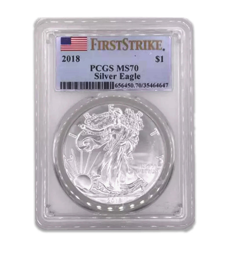 2018 $1 American Silver Eagle MS70 PCGS - First Strike-1