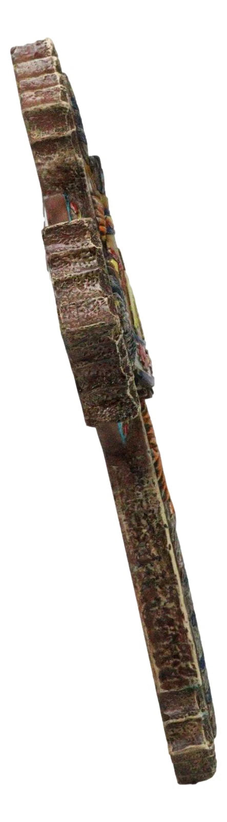 Southwestern Indian Feathers Teepee Sacred Eagle Faux Wooden Rustic Wall Cross-8