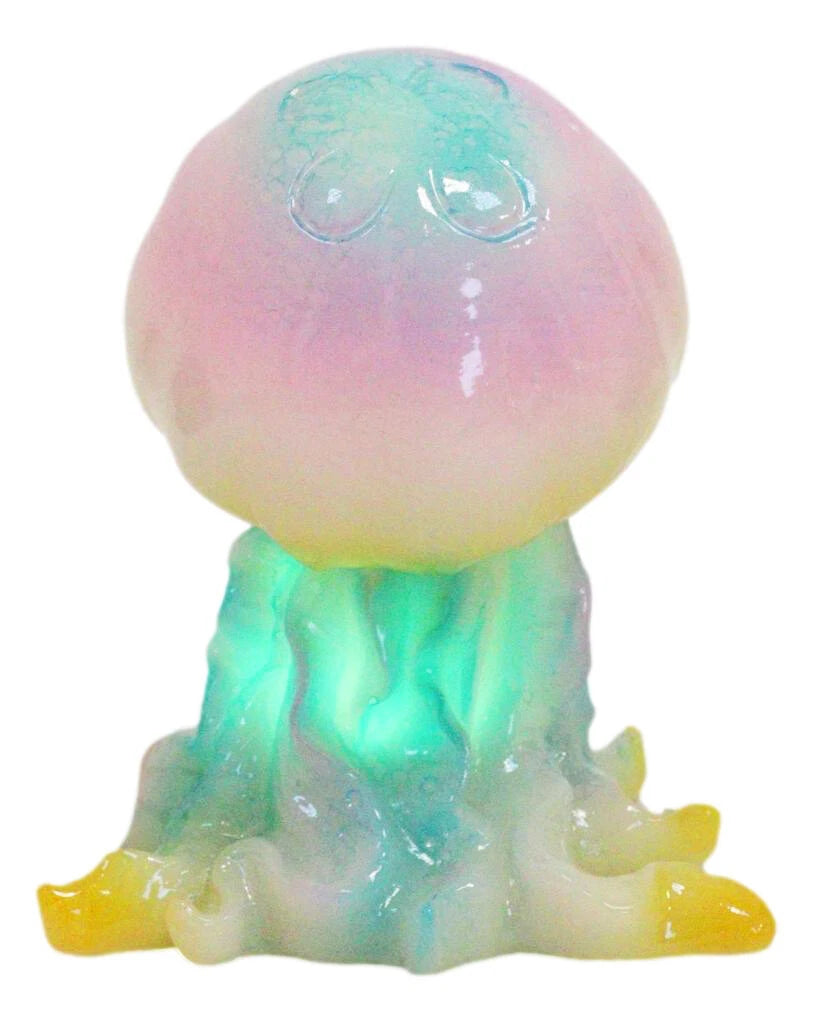 Nautical Colorful LED Glow Light Acrylic Resin Jellyfish Sea Jellies Figurine-6