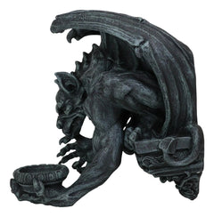 Gargoyle Candle Holder, 12"H Gothic Wall Sconce Sculpture Plaque, Fantasy Home Decor for Mantle, Wall, Garden, or Indoor Display-6