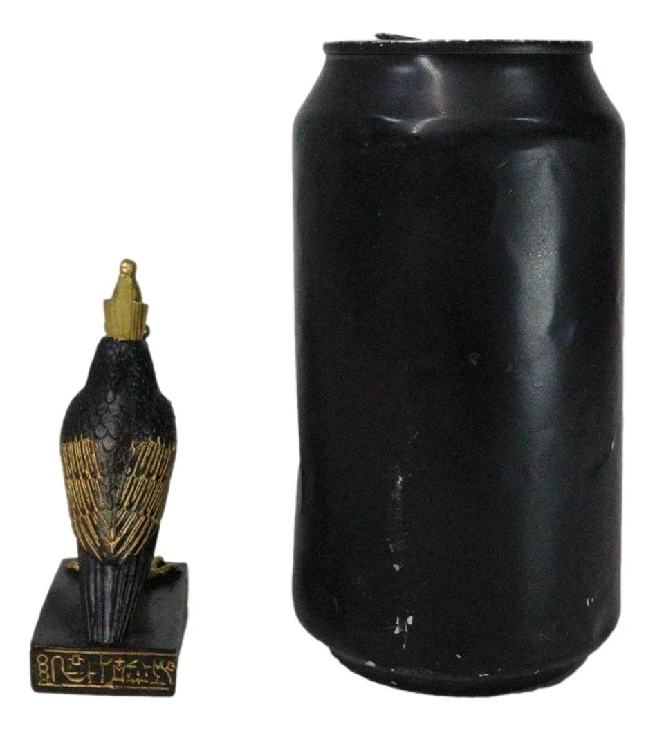 Ancient Egyptian God Of The Sky Horus Falcon Miniature Figurine Heru 3"H-6