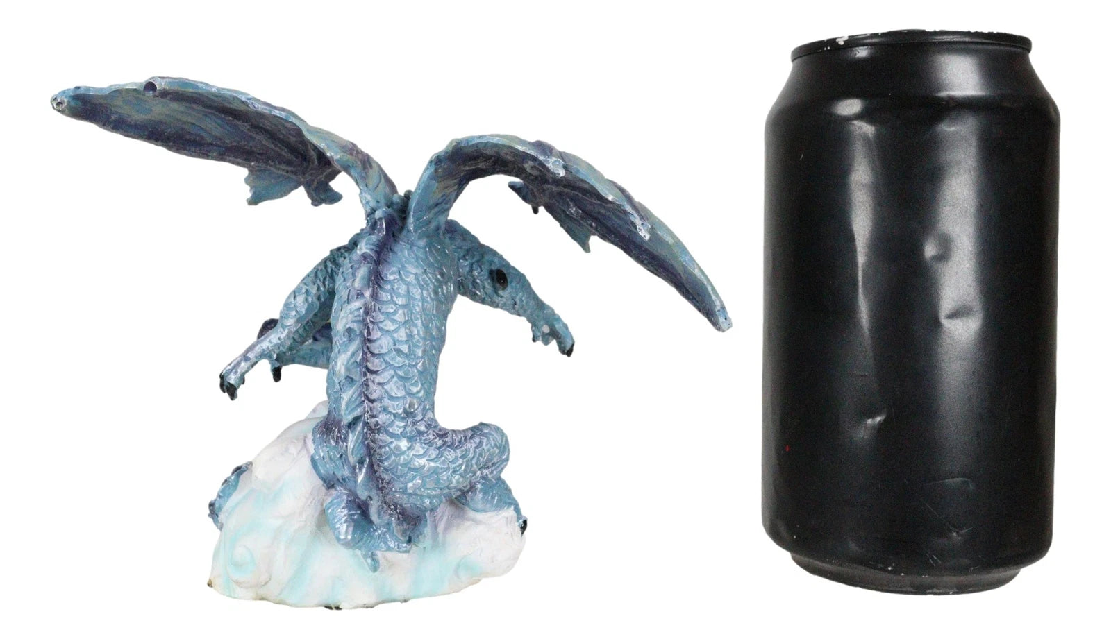 Blue Sky Wraith Storm Dragon On Giant Cloud Formation Decorative Small Figurine-7