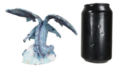 Blue Sky Wraith Storm Dragon On Giant Cloud Formation Decorative Small Figurine-7