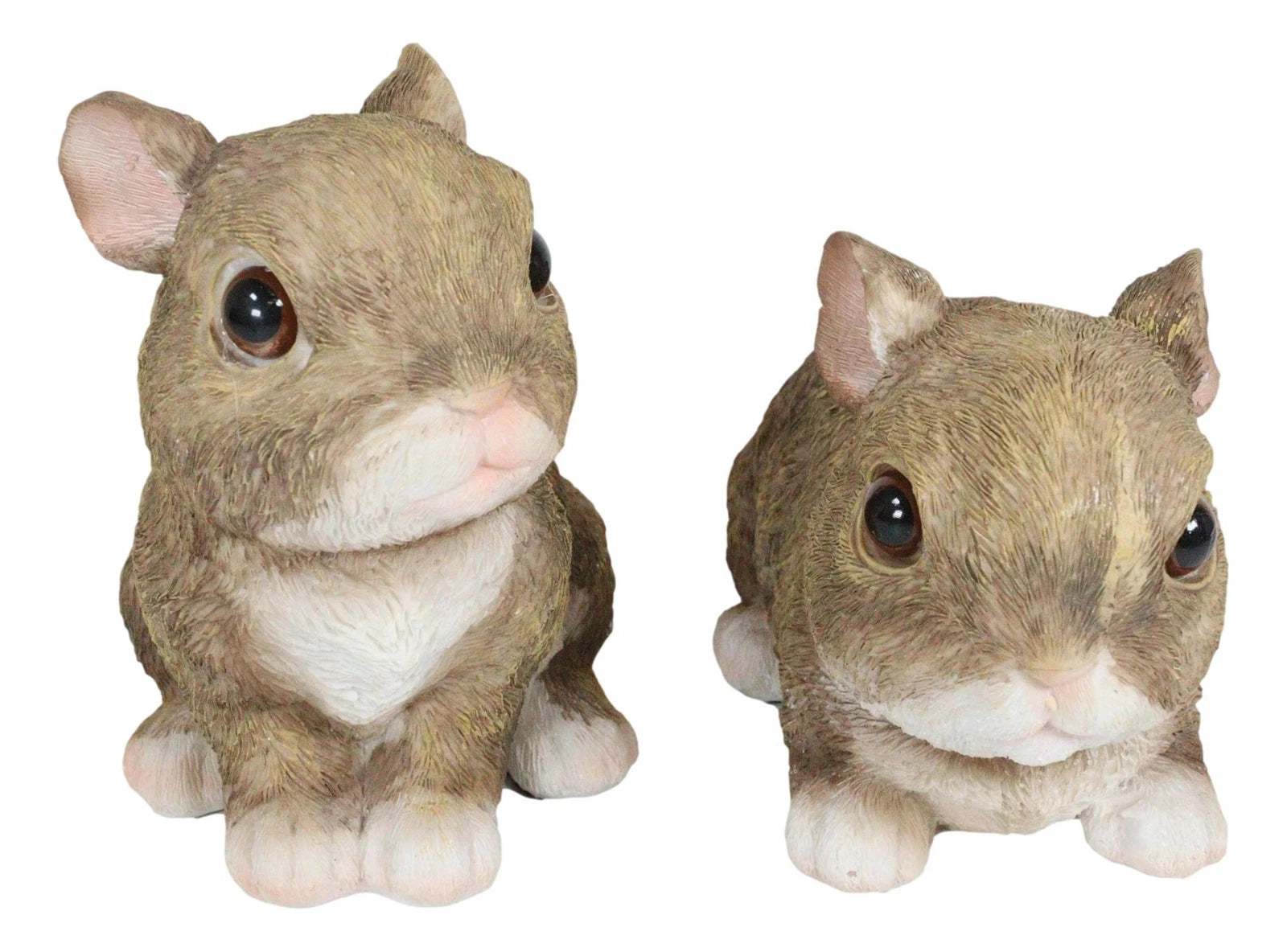 Set Of 2 Whimsical Cute Baby Bunny Rabbits Pet Pal Fairy Garden Figurines-5