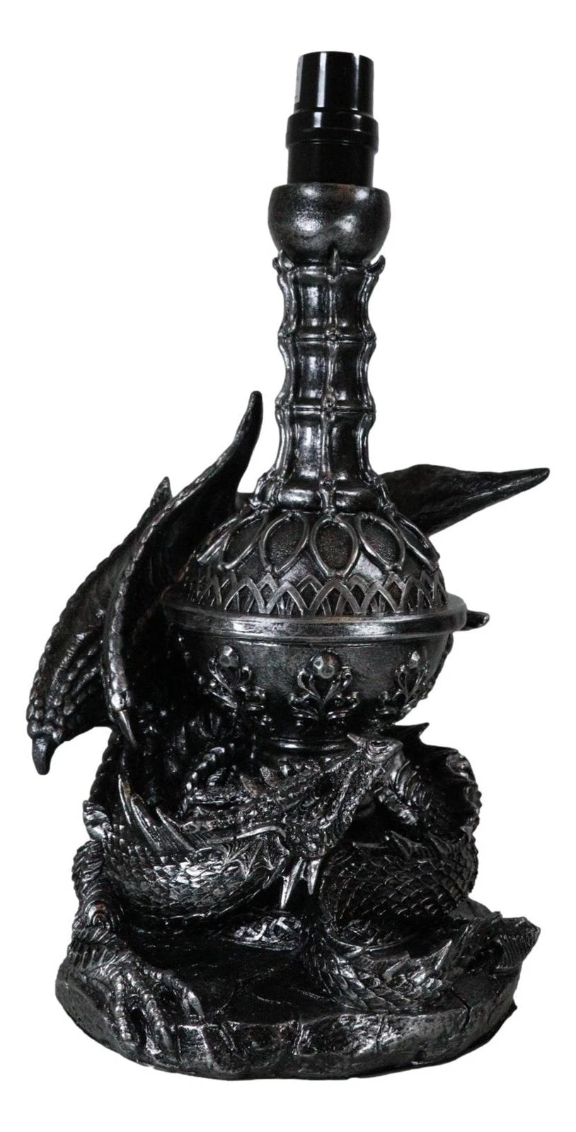 Climbing Gothic Dragon Desktop Table Lamp Statue Decor With Shade 19"H-9