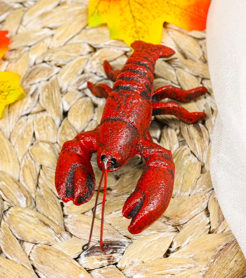 Pack Of 4 Cast Iron Nautical Cajun Creole Mini Baby Lobster Decorative Figurines-2