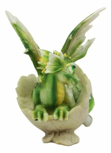 August Birthstone Dragon Egg Statue 5.25"Tall Green Peridot August Gemstone-6