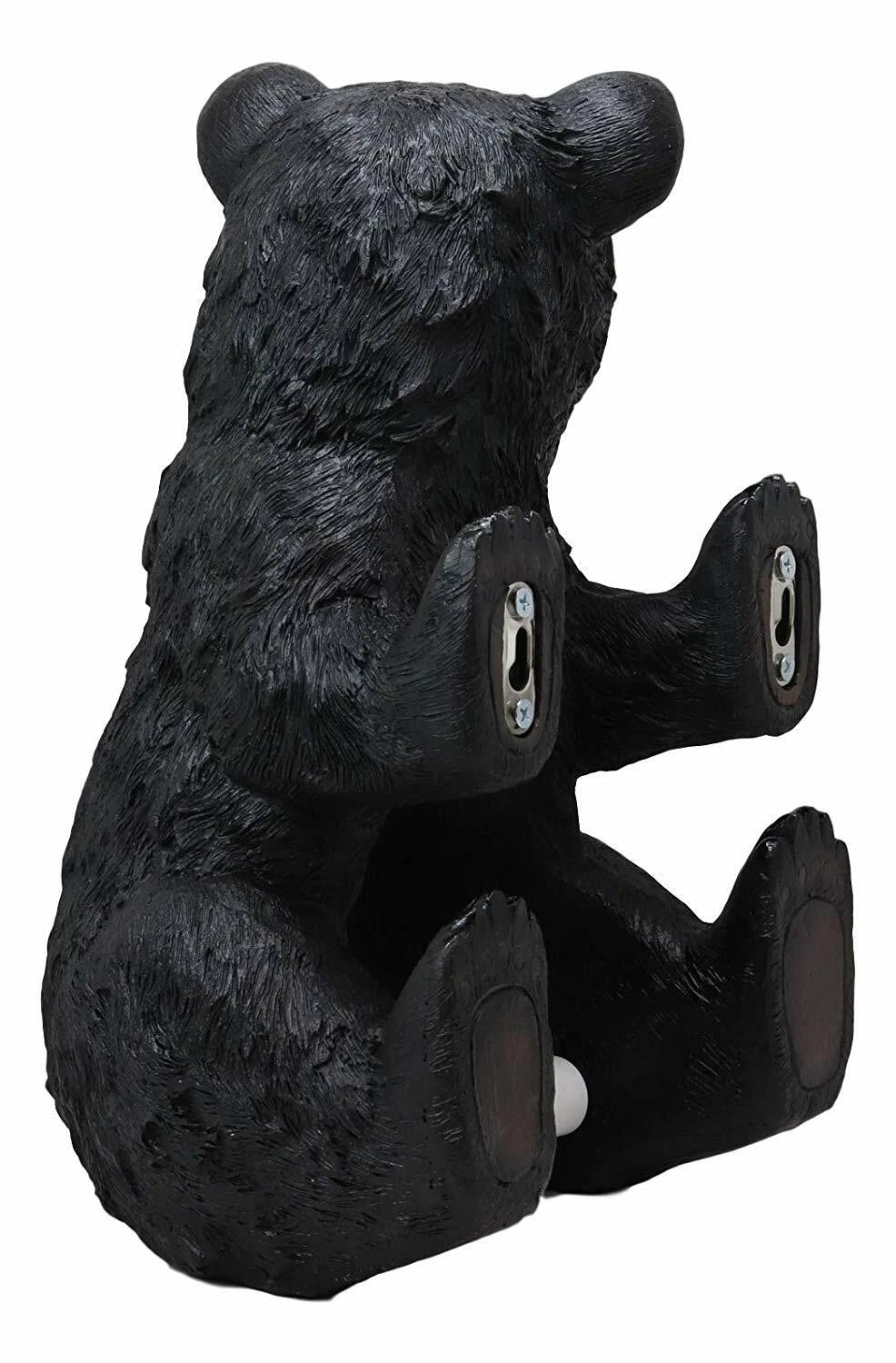 Large Stinky Stool Pooping Black Bear Toilet Paper Holder Decor Figurine 13.5"H-6