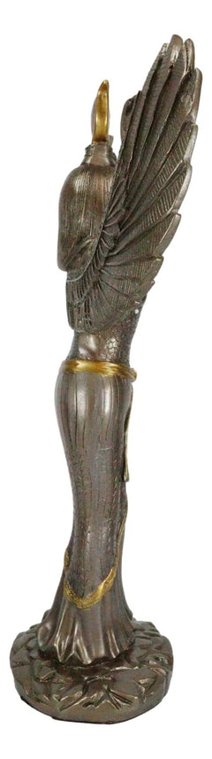 Escultura de Isis con alas abiertas, diosa de la magia y la naturaleza, temática egipcia-5