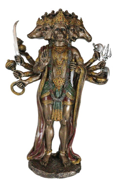 Panchamukhi Anjaneya Five Faced Hanuman Statue Monkey Hindu God Warrior Figurine-7