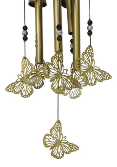Beautiful Cottage Garden Carved Butterfly Canopy Metal Wind Chime Hanging Mobile-6