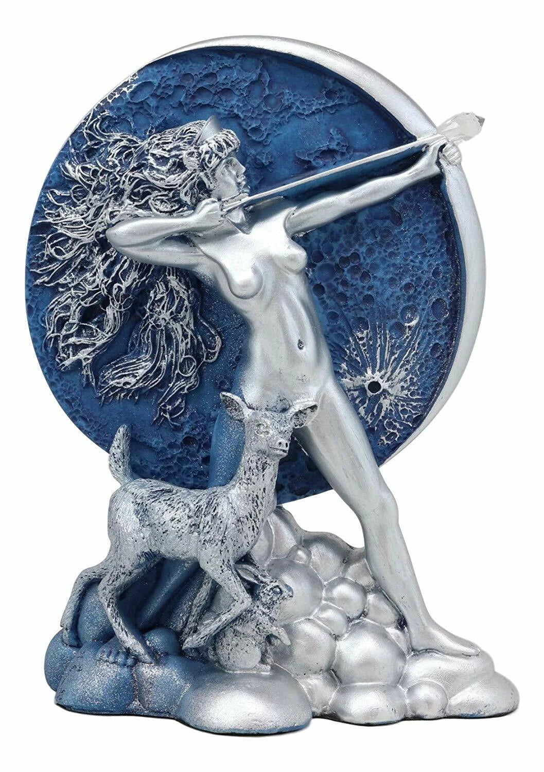 Oberon Zell Greek Goddess Of The Hunt Moon Diana Drawing Bow And Arrow Statue