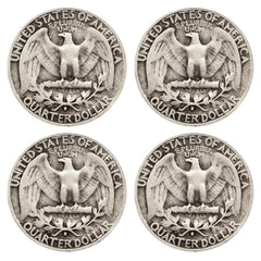 $1 Face - 90% Silver Washington Quarters Circulated Random Date-3