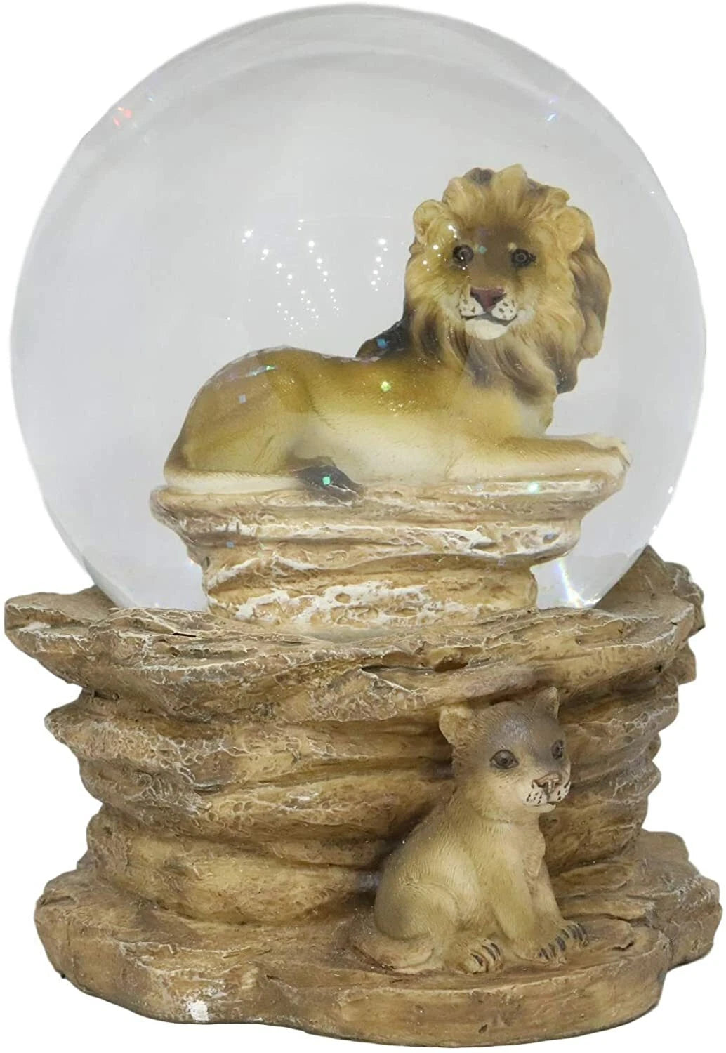 Wildlife Animal Lion King of Jungle Water Globe Collectible Water Ball Decor-6