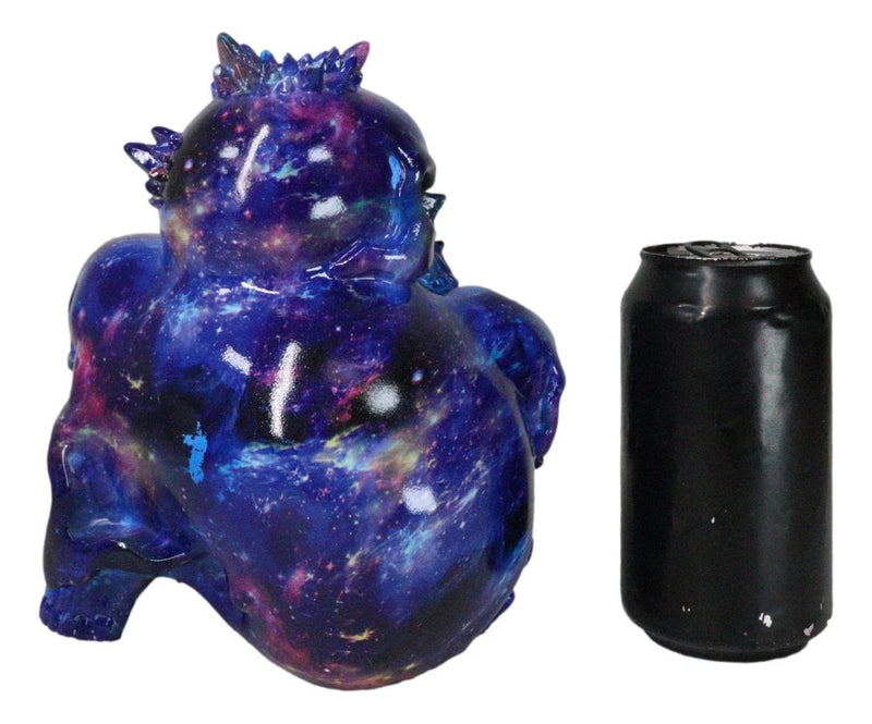Blue Gothic 3 Ghastly Skulls LED Death Mountain Cavern Backflow Incense Burner-6