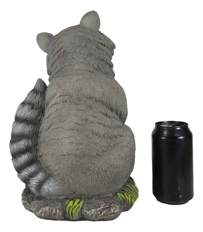 Bad Bandit Large Standing Cheeky Raccoon 12.5" Height Garden Decor-9