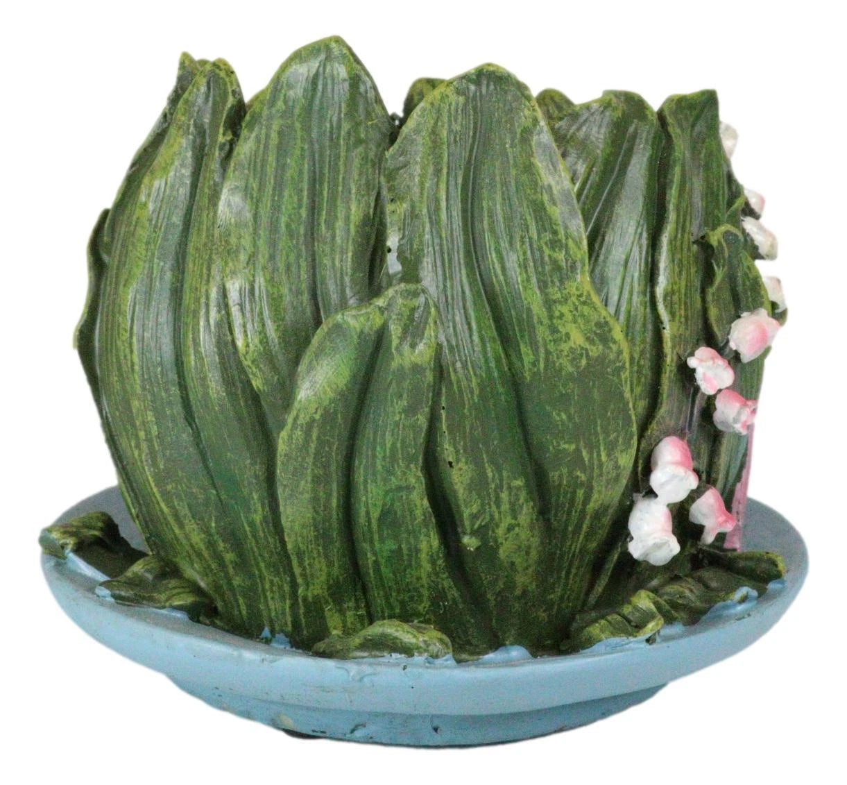 Fairy Garden Leaf Foliage Teacup Cottage House Floral Planter Vase Figurine-8