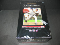 1993 Pinnacle Baseball Series 1 Box (36/15)-1