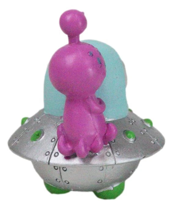 Furrybones UFO ET Alien Planetary Space Ship Dish Skeleton Figurine Furry Bones-8