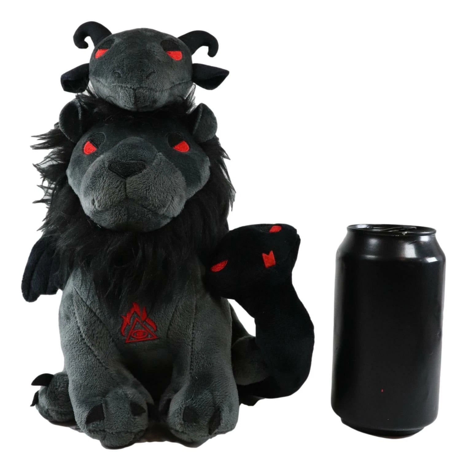 Greek Myth Chimera Lion Goat Head And Snake Head Tail Luxe Soft Plush Toy-5