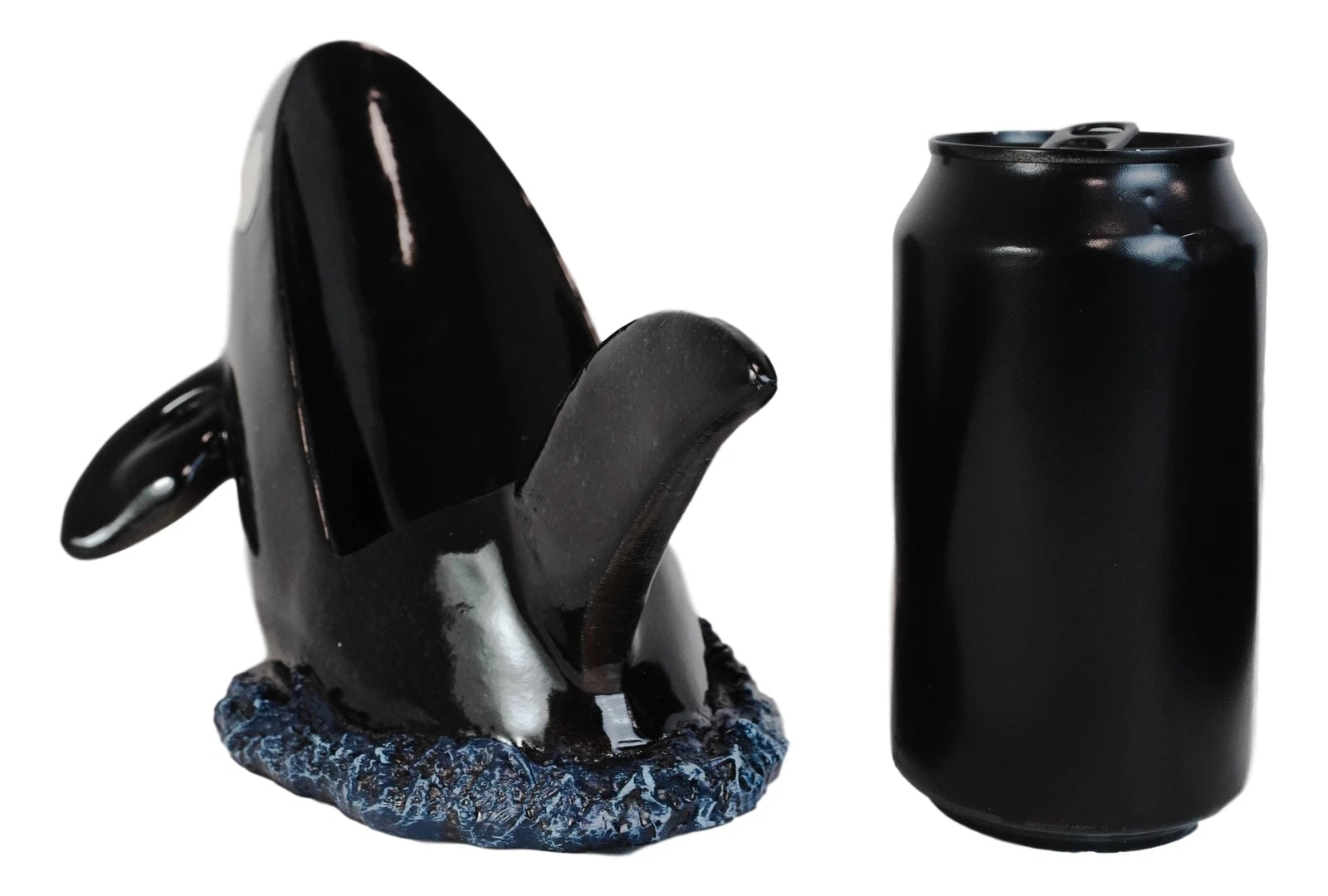 Nautical Ocean Marine Breaching Orca Killer Whale Wine Bottle Holder Statue-8